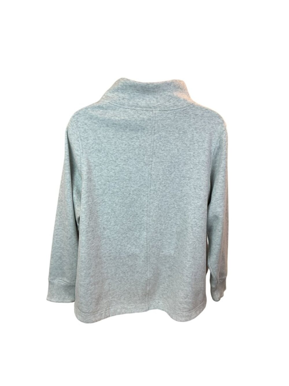 Athleta Cozy Karma II Sweatshirt Womens 2X Gray Long Sleeve Funnel Neck Lounge T - Picture 4 of 10